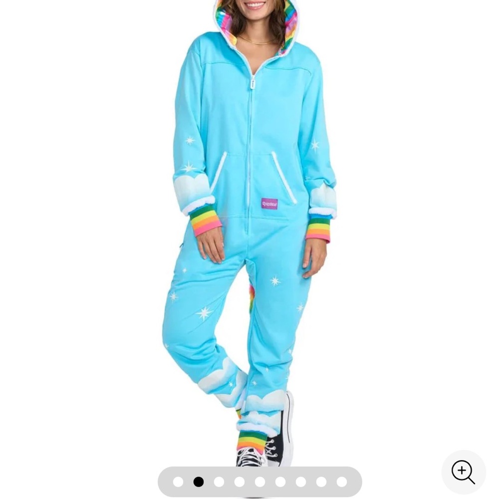 Tipsy Elves Blue Unicorn Costume Onesie
